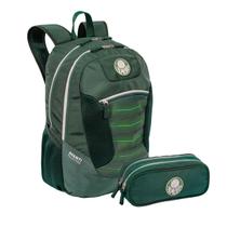 Kit Mochila Costas Esportiva Casual Estojo Duplo Palmeiras