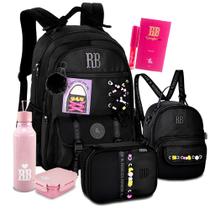 Kit Mochila Costas Estojo Box Lancheira Térmica RB Kit Mochila Costas Estojo Box Lancheira Térmica RB