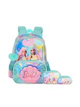 Kit Mochila Costas+Estojos Box E Triplo Barbie