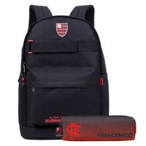 Kit Mochila Costas Logo Personalizado Estojo Flamengo