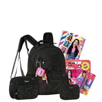 Kit Mochila Costas Luluca Escola Lancheira E Estojo Box Teen