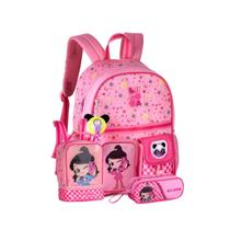 Kit Mochila Costas Luluca Infantil Lancheira E Estojo Duplo