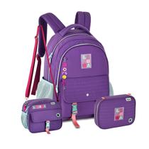 Kit Mochila Costas Luluca Lancheira E Estojo Juvenil Escolar Kit Mochila Costas Luluca Lancheira E Estojo Juvenil Escolar