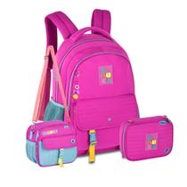 Kit Mochila Costas Luluca Lancheira E Estojo Juvenil Escolar Kit Mochila Costas Luluca Lancheira E Estojo Juvenil Escolar
