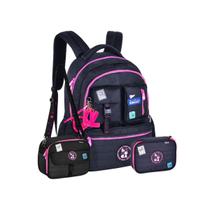 Kit Mochila Costas Luluca Lancheira Térmica E Estojo Juvenil Kit Mochila Costas Luluca Lancheira Térmica E Estojo Juvenil