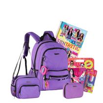 Kit Mochila Costas Luluca Lancheira Térmica Estojo Escolar Kit Mochila Costas Luluca Lancheira Térmica Estojo Escolar