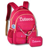 Kit Mochila Costas Luluca Meninas Pandinha Com Estojo Box