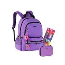 Kit Mochila Costas Luluca Youtuber Estojo Necessáire Escolar