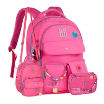 Kit Mochila Costas Meninas Rebecca Bonbon Lancheira E Estojo