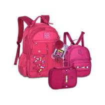 Kit Mochila Costas Rebecca Bonbon Beaded Fun Com Lancheira Estojo Box