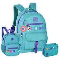 Kit Mochila Costas Rebecca Bonbon Lancheira Estojo Meninas