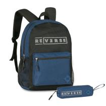 Kit Mochila Costas Reverse Com Estojo Simples Universitário