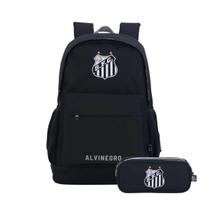 Kit Mochila Costas Santos E Estojo Duplo Masculino Esportivo