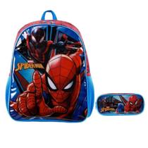 Kit Mochila Costas Spider Man + Estojo