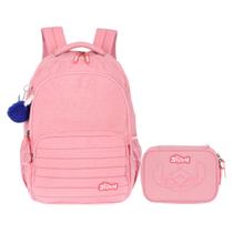 Kit Mochila Costas Stitch Disney Com Estojo Box