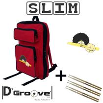 Kit mochila de baquetas (Slim) SILK com 3 Pares de baquetas DGroove