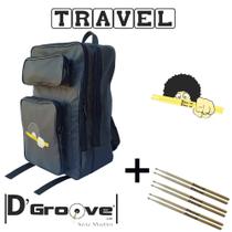 Kit mochila de baquetas (Travel) com 3 Pares de baquetas DGroove