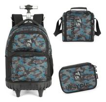 Kit Mochila De Carrinho Camuflada Militar Up4You