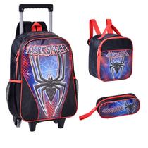 Kit Mochila de Carrinho Dark Spider Meninos Oficial