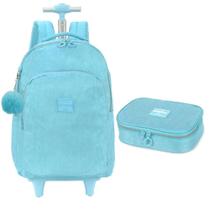 Kit Mochila De Carrinho E Estojo Crinkle ul Up4You