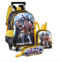 kit Mochila De Carrinho Escolar Free Fire -REF:2494K Clio Style