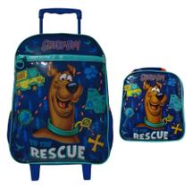 Kit Mochila de Carrinho + Lancheira Dermiwil Scooby-Doo