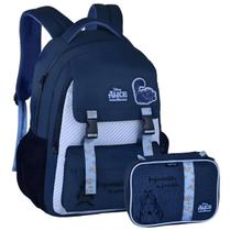 Kit Mochila de Costas Alice no País das Maravilhas e Estojo Kit Mochila de Costas Alice no País das Maravilhas e Estojo