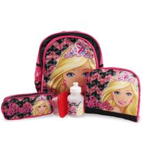 Kit Mochila de Costas Barbie Princesa Tam M
