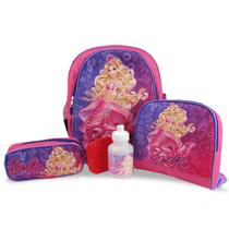Kit Mochila de Costas Barbie Sereia Tam M