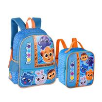 Kit mochila de costas bolofofos c/ lancheira térmica infantil creche- clio Kit mochila de costas bolofofos c/ lancheira térmica infantil creche- clio