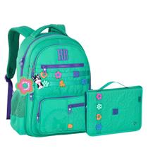 Kit Mochila De Costas C/ Chaveiro Rebecca Bonbon Escolar Estojo Fichário Grande P/ 96 Pens Ideal Pra Volta Às Aulas Clio