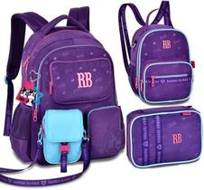 Kit Mochila de Costas Com Bolsinha Rebecca Bonbon Lancheira Térmica Estojo Kit Mochila de Costas Com Bolsinha Rebecca Bonbon Lancheira Térmica Estojo