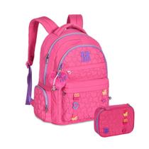 Kit Mochila De Costas Com Estojo Box Rebecca Bonbon - Rosa