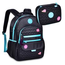 Kit Mochila De Costas E Estojo Luluca Oficial Coleção 2024