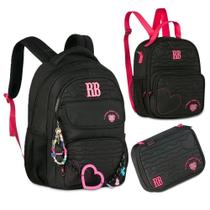 Kit Mochila De Costas E Lancheira E Estojo Box Rebecca Bonbon