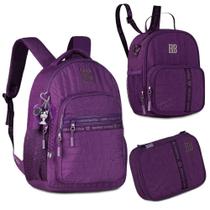 Kit Mochila De Costas E Lancheira E Estojo Box Rebecca Bonbon