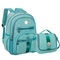 Kit Mochila De Costas E Lancheira Feminina Kika KK24M26-L89