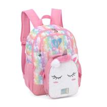Kit Mochila De Costas E Lancheira Luxcel Unicórnio Kit Mochila De Costas E Lancheira Luxcel Unicórnio