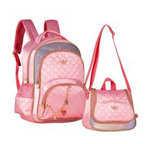 Kit Mochila De Costas E Lancheira Sweet Queen Infanto Juvenil Rosa Sq23060j