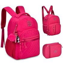 Kit Mochila De Costas Em Nylon Rebecca Bonbon Rb24515Ktrs