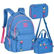 Kit Mochila De Costas Em Nylon Rebecca Bonbon Rb24537 ul