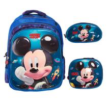 Kit Mochila De Costas Escolar Lancheira Estojo Reforçada Kit Mochila De Costas Escolar Lancheira Estojo Reforçada