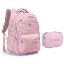 Kit Mochila de Costas + Estojo Box Kika It's Glam Rosa Kit Mochila de Costas + Estojo Box Kika It's Glam Rosa