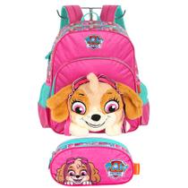 Kit Mochila De Costas Estojo Escolar Paw Patrol Pelúcia Kit Mochila De Costas Estojo Escolar Paw Patrol Pelúcia