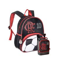 Kit Mochila de Costas Flamengo Com Lancheira Creche Infantil