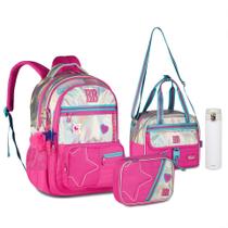 Kit Mochila de Costas Holográfica Rebecca Bonbon Lancheira Estojo Box Kit Mochila de Costas Holográfica Rebecca Bonbon Lancheira Estojo Box