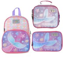 Kit Mochila De Costas Infantil Escolar M Container Kids SereiaDermiwil, Lancheira Térmica e Estojo Box Infantil