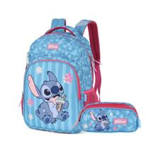 Kit Mochila de costas Infantil Stitch Disney e Estojo Triplo Kit Mochila de costas Infantil Stitch Disney e Estojo Triplo