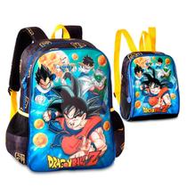 Kit Mochila De Costas + Lancheira Goku Dragon Ball Z - Clio