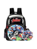 Kit Mochila De Costas+Lancheira Térmica Avengers